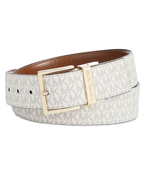 michael kors plus size belt|michael kors reversible leather belt.